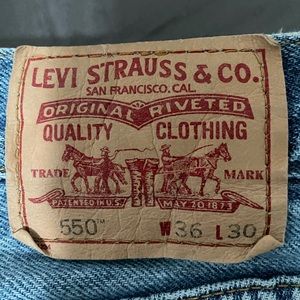 Levi’s 550 jeans